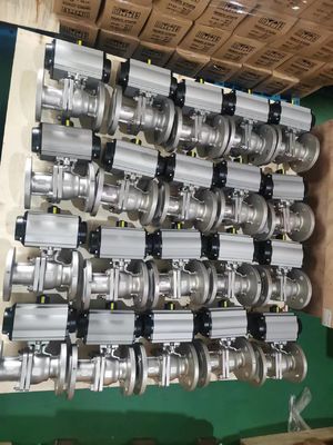 เครื่องดําเนินอากาศ 3 ตําแหน่ง พร้อม ISO 5211 Flange และ 3 ตําแหน่งควบคุมสําหรับอัตโนมัติวาล์วที่มีระยะเวลาทอร์ค 10-500 Nm