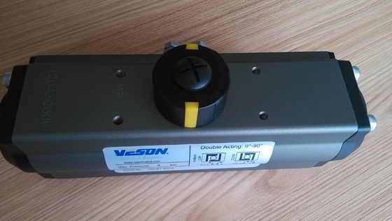 อัตโนมัติอุตสาหกรรม Rack Pneumatic และ Pinion Actuator สําหรับมุมหมุน 0-90 องศา