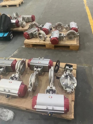 Pneumatic Lug Butterfly Valve EPDM Seal Mid-Pressure