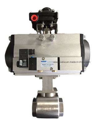 Pneumatic Ball Valve with ANSI CLASS 150-900 Pressure Rating, 1 inch-12 inch Size Range, and ISO9001 Certified Quality