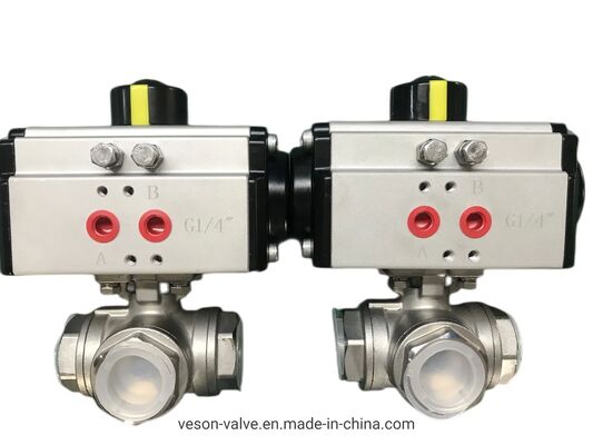 ตัวกระตุ้นแบบแร็คแอนด์พิเนียนนิวเมติกพร้อมแรงบิดเอาต์พุต 70NM ทนทานต่อการกัดกร่อนและการเชื่อมต่อแบบ Namur