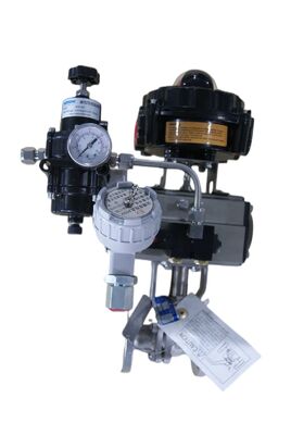 ANSI CLASS 150-900 316 สแตนเลส เต็มประตู พนูเมติก Flanged Ball Valve กับ ISO5211 การติดตั้ง