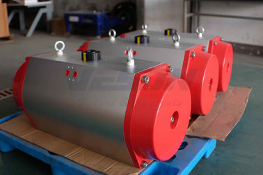 สแตนเลส Rack พนูเมติกและ Pinion Actuator สําหรับการทํางานรอบสี่