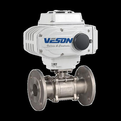 ประเภทคลื่นลูกกลมที่ใช้ไฟฟ้า 3-PC Clamp แบบมีมาตรฐาน ISO5211 และปริมาณความดัน PN1.0-32.0MPa