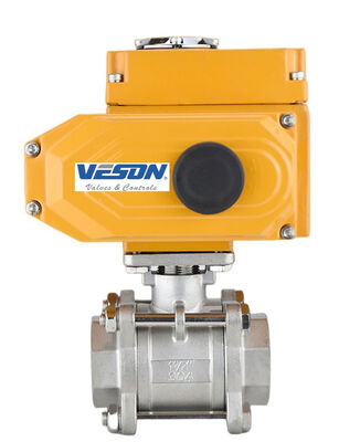 วาล์วลูกบอลแบบขับเคลื่อนด้วยไฟฟ้า พร้อมแรงบิดเอาต์พุต 60Nm กล่องกันน้ำระดับ IP67 และโครงอะลูมิเนียมอัลลอยด์ สำหรับการใช้งานวาล์วแบบมอเตอร์