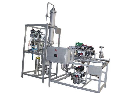 ระบบติดตั้งสกิดวาล์วลูกพูลลอย แบบตรงผ่าน สําหรับการใช้ในอุตสาหกรรม