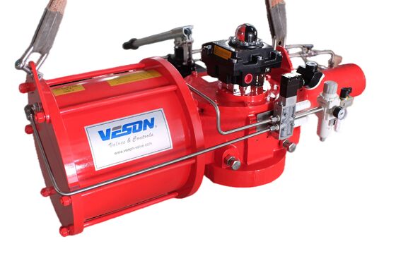 สปริงคืน Single-acting Heavy Duty Scotch Yoke Pneumatic Actuator สําหรับแวลล์เปิดปิด