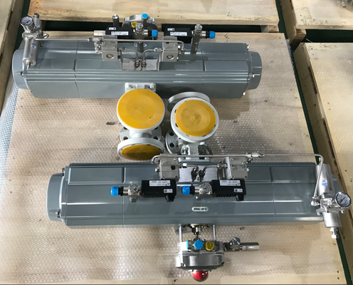 0.1-0.5 วินาที เวลาตอบสนอง 3 ตําแหน่ง เครื่องดําเนินอากาศ 10-500 Nm torque Range และ NAMUR Standard Mounting