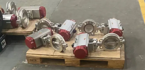 12 นิ้ว ANSI 150lb Lug Butterfly Valve ความแม่นยํา ปรับแต่งด้วย NBR Seat Remote Valve การทํางาน